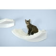 thumbnail image 3 of The Refined Feline, Lotus Leaf Cat Shelf, White, 3 of 6