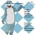 thumbnail image 3 of SWEETXIN Adult Shark Unisex Onesie Pajamas Costume Suit for Women and Men, Size L, 3 of 7