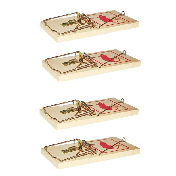 Trampas para ratones Trampa para ratones sensibles de madera Trampas seguras para ratones para el exterior del garaje de la casa