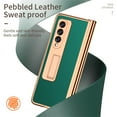 thumbnail image 4 of for Samsung Galaxy Z Fold 4 Case With Hinge Protection, Kickstand & Tempered Glass Screen Protector, Durable Full Coverage Heavy Duty PC + PU Leather Phone Case for Samsung Z Fold 4 5G 2022, Green, 4 of 7