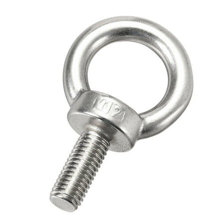 

2pcs M12x30mm Thread 30mm Inside Dia 47mm OD Stainless Steel Lifting Eye Bolt