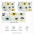 thumbnail image 2 of Yayeee Pillowcase Standard Size Set of 2 Satin Wrinkle Resistant Pillow Case, White Flower, 2 of 7