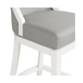 thumbnail image 5 of Alaterre Furniture Ellie Bar Height Wood Stool with High Back, White, 5 of 8