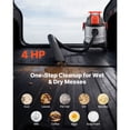 thumbnail image 2 of KFFKFF 5.8 Gallon Wet Dry Vacuum, 4 Peak HP Shop Vac with Self-Cleaning, Dual-Filter System, 900W Motor, 1.25in x 7ft Hose, 9.8ft Power Cord, Metal Tank for Jobsite, Workshop, Garage, Home, 2 of 9