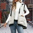 thumbnail image 5 of Womans Vest Womens Puffer Vest Zip Up Sleeveless Lightweight Vests Fall Outfit Puffy Coats for Women, 5 of 8