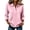 Pink, variant on Polo Shirts For Women 3/4 Sleeve Collared Golf Shirts Womens Lapel V Neck Summer Tops Classic Breathable Button Down Shirt Casual Business Office Blouses