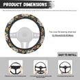thumbnail image 5 of Uorisanigo Hibiscu Car Steering Wheel Protector Fashion Steering Wheel Cover for Women Easy to Install Car Wheel Covers for SUV Vehicle Sedan Breathable Car Accessories Gift for Daughter, 5 of 8