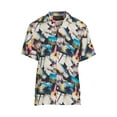 thumbnail image 2 of No Boundaries Men's and Big Men's Short Sleeve Printed Rayon Shirt, 2 of 6