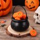 thumbnail image 4 of 12 Cubos de Calabaza Decorativos para Halloween, Baile de Máscaras, Bruja, Diseño Sencillo, Decoración para Bar o Discoteca, Sin Efecto de Fuego Simulado - Talla S, 4 of 8