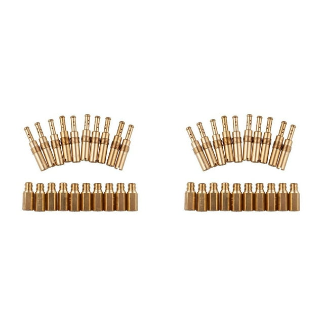 Maytalsory 20 Pieces Carburetor Fuel Nozzle Auto Fuel Supply Lightweight Main Jets Set Slow Pilot Jets Carb for Carburetor Vice Injectors 2Set