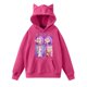 thumbnail image 1 of Dem on Hunting pop Huntrix Print Cat Ears Hoodie with De-mon Sweatshirt Movie Fashion Streetwear Long Sleeve Print Soft Sweatshirt L, 1 of 4