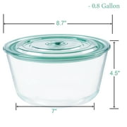 Opexscal Clear 1 lb Microwave Safe Large Salad Bowl with Lid
