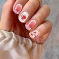 thumbnail image 6 of Acrylic Striped On Nails for Women and Girls Full Set 24 with Glue Design Nail Tips Kit, 6 of 7