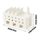 thumbnail image 3 of Organizador de cajas de gestión de cables para ocultar cables, regletas | 1-Pack Almacenamiento de plástico grande, múltiples agujeros para cables, 4 ranuras para teléfono, blanco, 11.8"x4.7"x4.3", 3 of 7