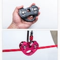 thumbnail image 4 of Xingzhi Zip Line Trolley Double Pulleys Hanging Device Caving Tool Rope Fixator 25KN Tandem Wheels Climbing Pulley for Outdoor Use Black, 4 of 8