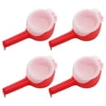 thumbnail image 1 of Gkeoshab 4Pcs Bag Clip With Pour Spout Bag Spout Clips Food Bag Clips With Pour Spouts Bag Clips For Food Bag Sealing Clip With Pour Spout Reusable Plastic Cap Sealer Clips For Snack, 1 of 6