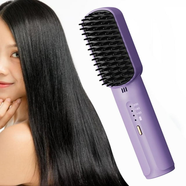 Cepillo Alisador de Pelo Salvador Violeta Plancha de Pelo