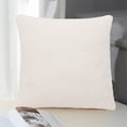 thumbnail image 3 of Tahtuvzn 17x17" 98%Cotton,2%Spandex Curly Faux Decorative Pillow Covers Soft Cushion Case with Zipper Cozy Pillowcase for Home Living Room Couch Bedroom Bed Sofa, Gifts for Yourself, White, 3 of 8