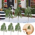 thumbnail image 3 of 3 Pcs Artificial Pine Branches Green Plants Pine Needles DIY Accessories for Garland Wreath Christmas and Home Garden Decor (24 inches, Green-a), 3 of 15