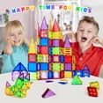 thumbnail image 4 of Magblock Magnetic Tiles 70 Pieces Creative Construction Magnetic Building Blocks Set for Kids Preschool Magnet Stem Toys, 4 of 7