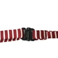 thumbnail image 3 of INSPIRE CHIC Women's Pre-Tied Adjustable Bowknot Striped Uniform Bowtie 4.33" x 5.51" Wine Red, 3 of 3