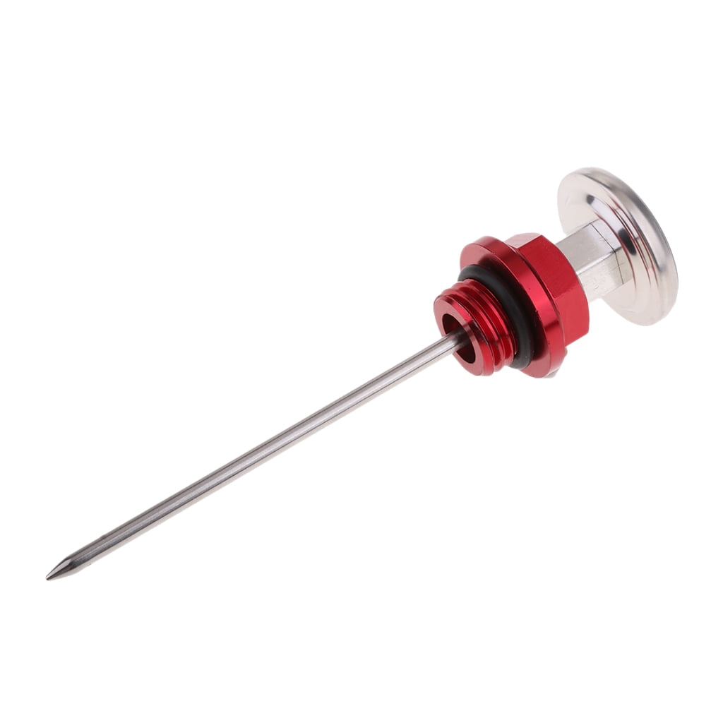 Red Oil Tank Dipstick Temperature Gauge for 110cc 125cc Dirt Bike