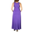 thumbnail image 2 of 24/7 Comfort Apparel Women's Plus Size Simple A Line Tank Maxi Dress, 2 of 4