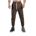 thumbnail image 2 of CFLVAEK Mens Sweatpants Big and Tall Elastic Bottom Workout Athletic Pants Casual Drawstring Elastic Waist Sweatpant Loose Fit Solid Color Sweatpant Coffee XXL, 2 of 4