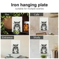 thumbnail image 4 of JEUXUS Raccoon Metal Art Hanging Painting 8*12in 8x12in, 4 of 7