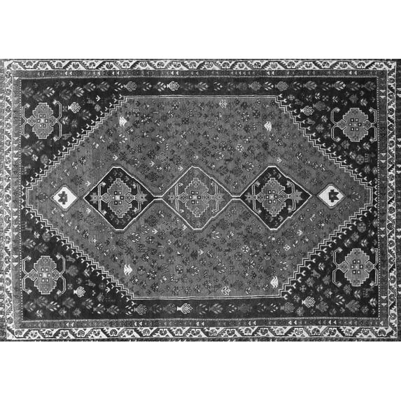 Ahgly Company Indoor Rectangle Persian Gray Traditional Area Rugs, 6' x 9'