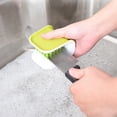 thumbnail image 2 of Blade Brush, Cutlery Cleaner with Unique Wrap-Around Design for Safe and Efficient Cleaning of Sharp Blades, Non-Slip Bristles for Enhanced Grip During Use, Suitable for Kitchen Utensil Washing, 2 of 5
