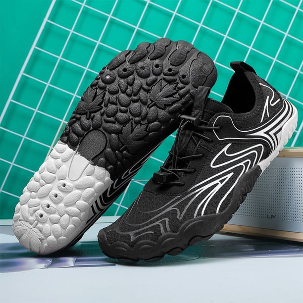 Zapatos de agua unisex descalzo Beach sin deslizamiento para deportes (39) Negro