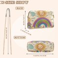 thumbnail image 4 of FORMRS Women Crossbody Purse with Chain Strap Vegan Leather Shoulder Handbag, Beige Rainbow, 4 of 7