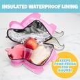 thumbnail image 2 of shiyou-Kid's Insulated Unicorn -Shaped Lunch Box w Strap- Keeps Food Hot or Cold For Hours- Reusable Bag Fits Ice Packs, Bento Containers, Thermoses Easily- Make Back to School Lunches Fun for Boys &, 2 of 4