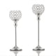 thumbnail image 1 of 2 Piezas Candelabros Decoraciones de Mesa Candelabros de Cristal de Metal para Boda Mesa Fiesta Iglesia Decoración ,A, 1 of 5