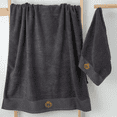 thumbnail image 2 of Toallas Baño Completo Grandes 70*140 + 35*75 Cm Gris oscuro 2 piezas, 2 of 3