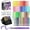 72 Colors, variant on JusArt 72 Colors Acrylic Paint Markers, Brush Tip, Automatic Ink Control, Acrylic Paint Pens with Ink Level Window, Waterproof Ink for Rock Painting, Wood, Canvas & DIY Crafts