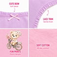 thumbnail image 4 of Princess Rose Toddler Girls Underwear Soft Cotton Brief Panties with Lace 5 Pack, 4 of 6