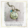 thumbnail image 3 of Let's Go on an Adventure Gutsy Goodness Bronze Necklace Balloon House Charm Trip Key Ring, 3 of 8