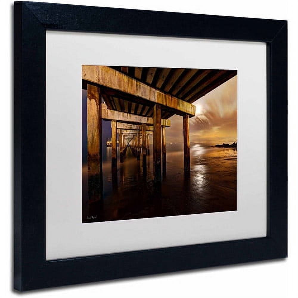 Trademark Fine Art "Coney Island - Brooklyn, NY II" Canvas Art by David Ayash, White Matte, Black Frame