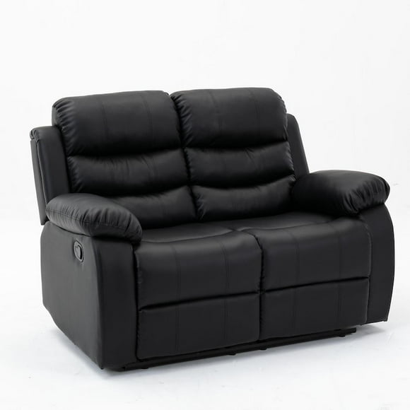 Sillón Reposet Reclinable 2 Cuerpos Midtown Concept Tapizado negro
