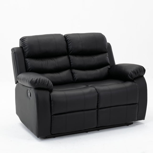 Sillón Reposet Reclinable 2 Cuerpos Midtown Concept Tapizado negro