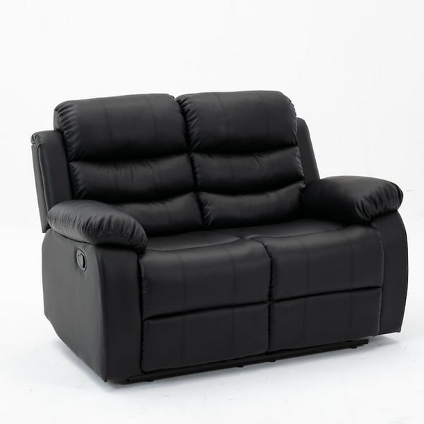 Sillón Reposet Reclinable 2 Cuerpos Midtown Concept Tapizado negro