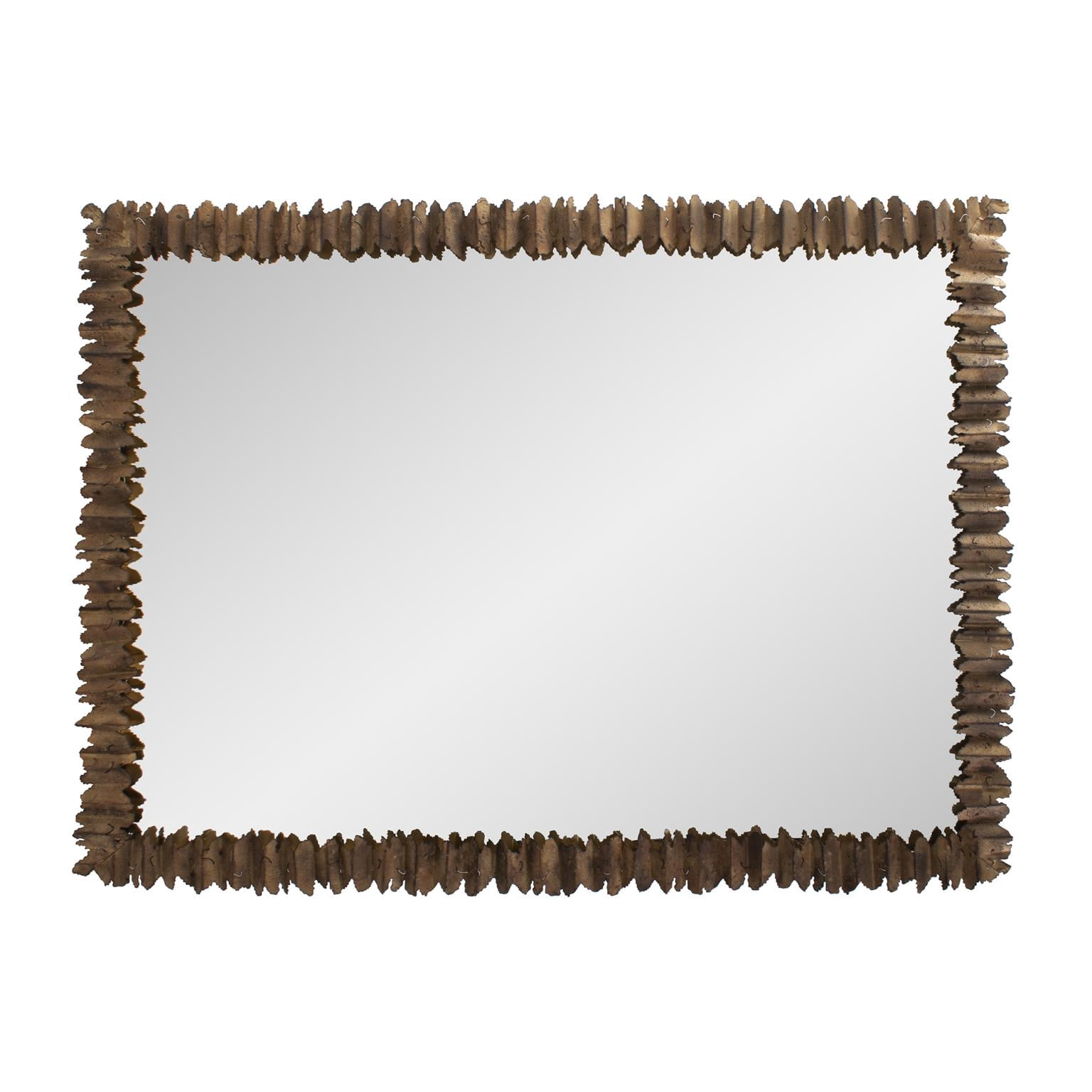Tyler Dillon Rectangular Salvaged Metal Bronzed Mirror - 30"W x 40"H