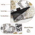 thumbnail image 6 of Valentine's Day Area Rugs 6'x9', Small Throw Rugs for Kitchen Dining room, Romantic Love Heart Roses Abstract Black Gold Indoor Outdoor Rug Non-Slip Low Pile Carpet Runner Reversible Floor Mats, 6 of 8