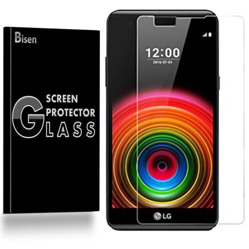 LG X Power (2016 Release) [3-Pack BISEN] 9H Tempered Glass Screen Protector, Anti-Scratch, Anti-Shock, Shatterproof, Bubble Free