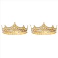 thumbnail image 1 of 2X de para Hombres Accesorio Disfraz de Graduación Perla de Cristal Vintage Tiaras de Boda Nupcial (), 1 of 6