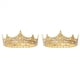 thumbnail image 1 of 2X de para Hombres Accesorio Disfraz de Graduación Perla de Cristal Vintage Tiaras de Boda Nupcial (), 1 of 6