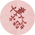 thumbnail image 1 of Ahgly Company Machine Washable Indoor Round Transitional Pastel Red Pink Area Rugs, 5' Round, 1 of 7