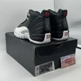 thumbnail image 4 of Ni - ke Size 4.5 - Jordan 12 Retro Mid Playoff Black White Leather (153265-006), 4 of 5